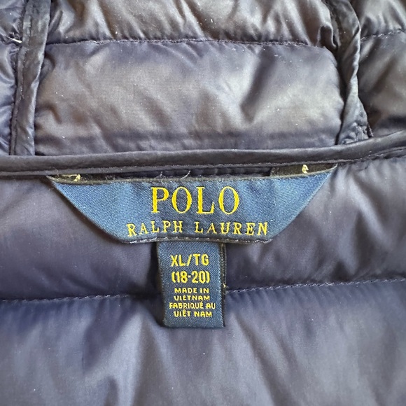 Ralph Lauren Dark Blue Hooded Puffer Jacket - Picture 7 of 7